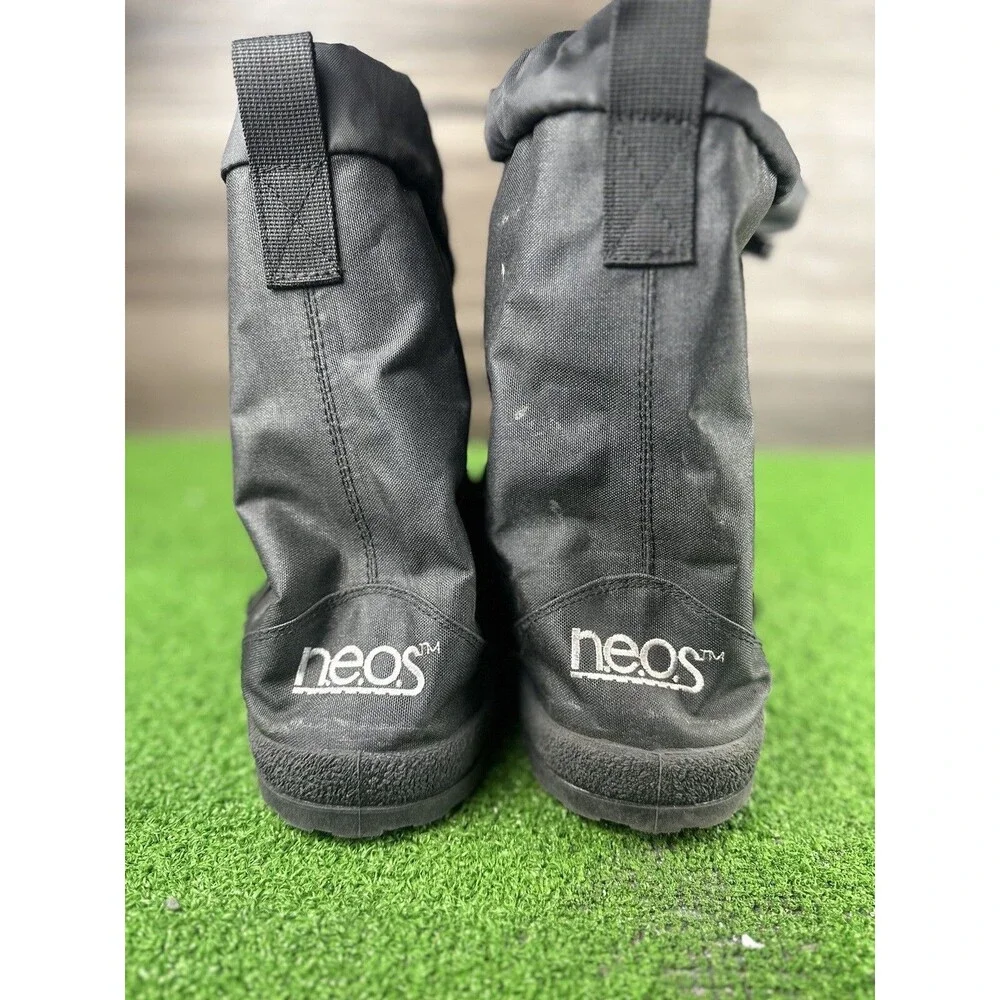 NEOS Work Overshoes Mens Villager Round Toe Buckle Black Medium